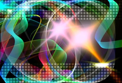 Abstract gradient ribbon template Stock Illustration