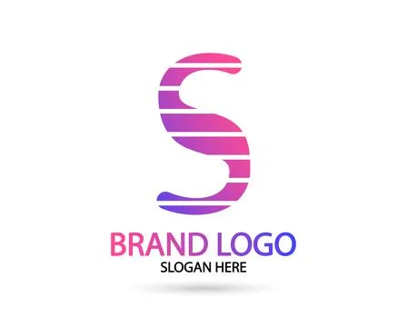 Abstract Gradient S Logo. Letter S Logo vector design Stock Illustration
