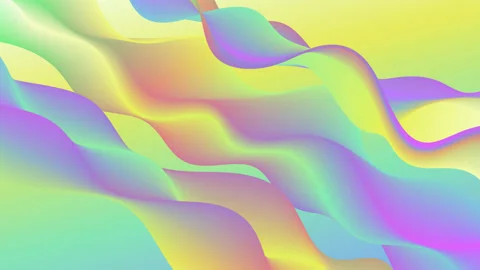 Abstract Gradient Seamless Looped Animation Background. flowing Fluid waves Stock Footage 202317906