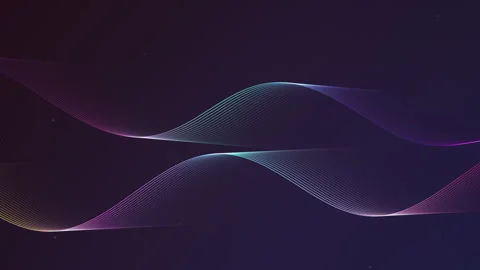 Abstract Gradient Seamless Looped Animation Background. flowing Fluid waves. Video stock 254189011