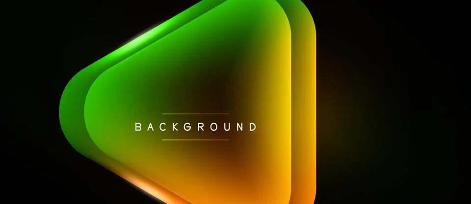 Abstract gradient shape, vibrant colors blend. Text reads background centered Illustrazione stock