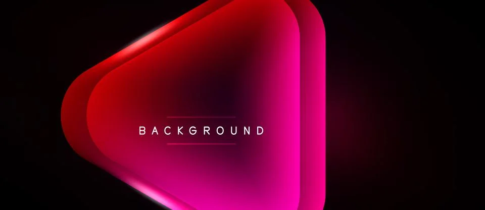 Abstract gradient shape, vibrant reds transitioning to pinks. Dark background 스톡 일러스트