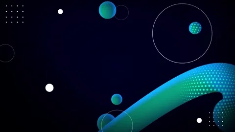 Abstract gradient shapes floating against a dark background in modern digit.. Stock Footage 316250627