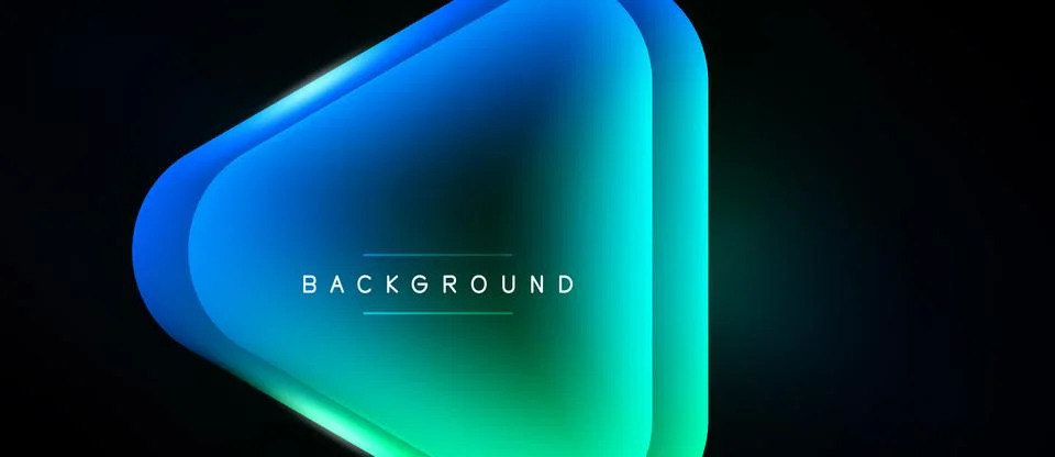 Abstract gradient shapes overlap black background. Text reads background. Viv イラスト素材