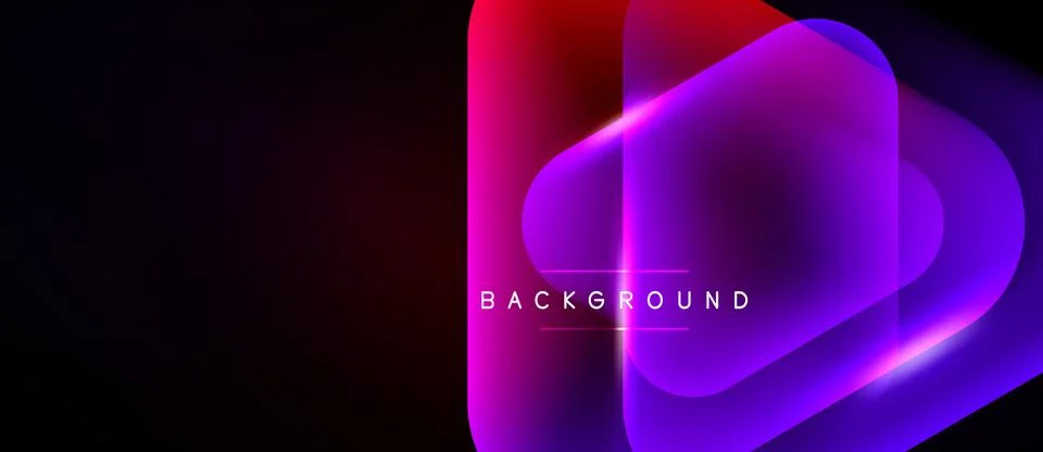 Abstract gradient shapes overlap, creating vibrant color flow. Text reads Stock Illustration