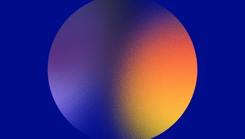Abstract Gradient Sphere and Planet Digital Art Background Stock Illustration