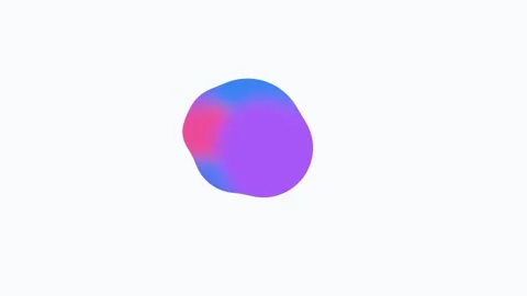 Abstract gradient sphere with vibrant blue purple and pink color transitions Video stock 335117955