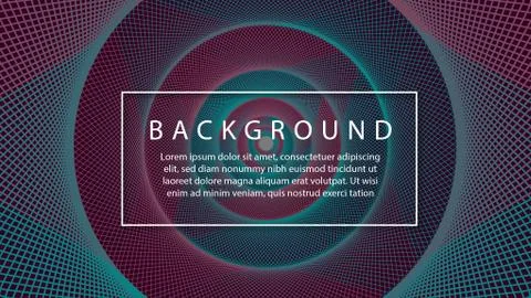 Abstract gradient spirograph net background. Banner background. Gradient back Illustrazione stock