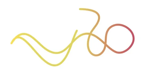 Abstract Gradient Squiggle Wavy Line Animation 4K Stock Footage 333102099