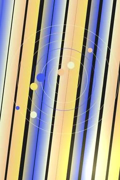 Abstract Gradient Stripes with Circular Elements Stock Photos