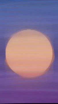 Abstract Gradient Sunset with Ripple Texture Stock Illustration