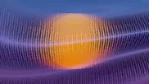 Abstract Gradient Sunset with Ripple Texture Stock Illustration