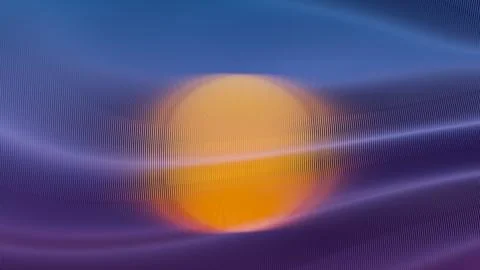 Abstract Gradient Sunset with Ripple Texture Stock Illustration