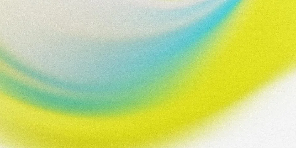 Abstract gradient swirl with subtle grain effect in yellow and teal tones Stock Illustration