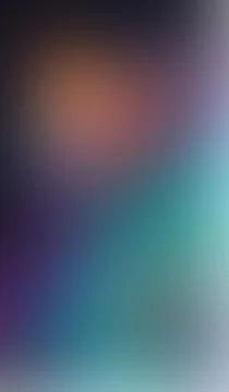 Abstract gradient swirls blend purple, teal, and warm orange hues. Soft, bl.. Stockillustratie