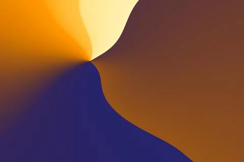 Abstract gradient texture with wavy-shaped elements in blue and brown tones Stock Illustration