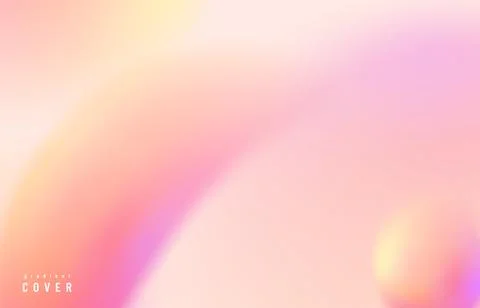 Abstract gradient vector background. Minimal pattern banner with 3d wave liquid Stockillustratie