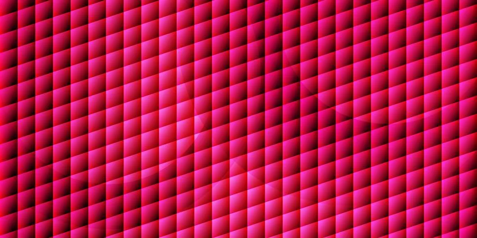 Abstract gradient vibrant pink ripple glass effect background with glowing .. Stock Illustration