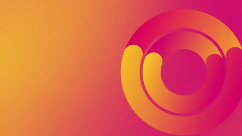 Abstract Gradient Vortex with Vibrant Circles and Warm Energy in Bold Design Vídeo Stock 341927101