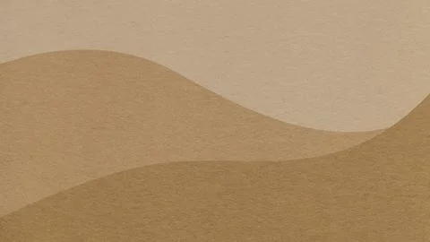 Abstract gradient warm beige, brown texture paper background, wavy layers. Wa Stock Photos