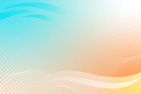 Abstract Gradient Wave Background Blue Orange Modern Design Stock Illustration