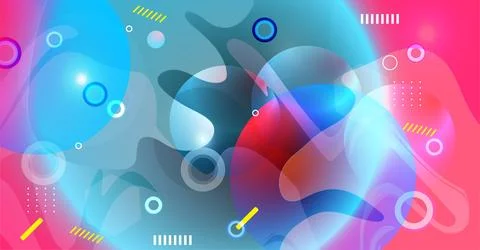 Abstract gradient wave background. Gradient fluid shapes composition. Beaut.. Stock Photos