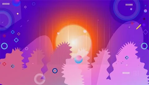 Abstract gradient wave background. Gradient fluid shapes composition. Beaut.. Foto stock