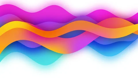 Abstract gradient wave. Stock Footage 155364056