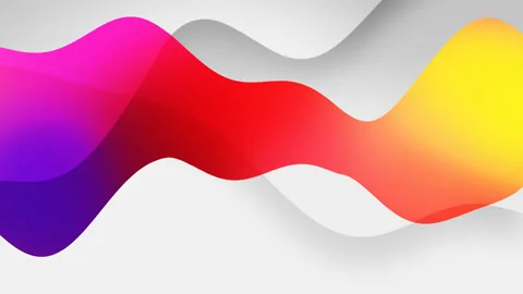 Abstract gradient wave. Video stock 155364267
