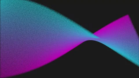 Abstract gradient wave motion in teal and magenta pulsing smoothly against .. Stock Footage 340940626