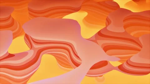 Abstract gradient wave shapes in motion loop animated Stock Footage 325313545