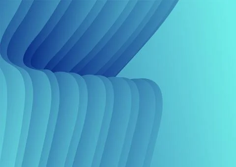 Abstract gradient waves background and folds. 3D illustration in gentle paste 스톡 일러스트