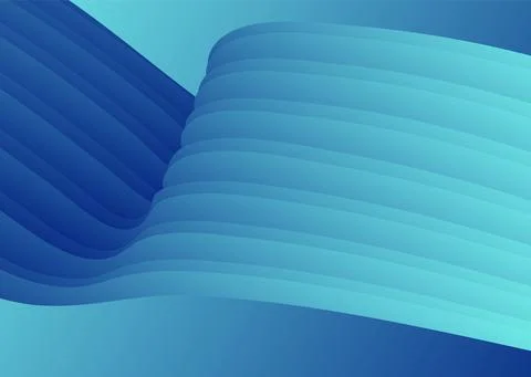 Abstract gradient waves background and folds. 3D illustration in gentle paste Stock Illustration