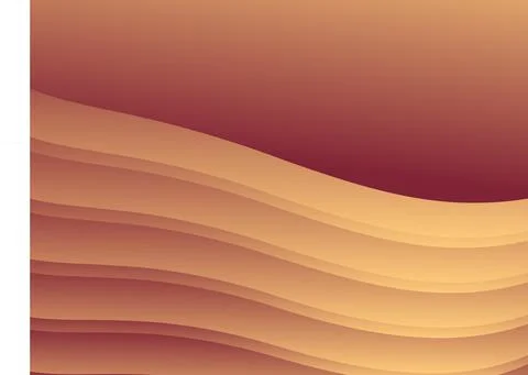 Abstract gradient waves background and folds. 3D illustration in gentle paste イラスト素材