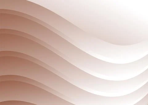 Abstract gradient waves background and folds. 3D illustration in gentle paste Illustrazione stock