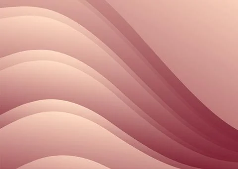 Abstract gradient waves background and folds. 3D illustration in gentle paste イラスト素材
