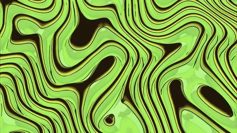 Abstract gradient waves background. Design. Green tones of transforming curves. Illustrazione stock