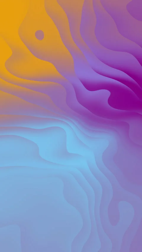 Abstract Gradient waves blending purple, orange, and blue 스톡 동영상 310324229