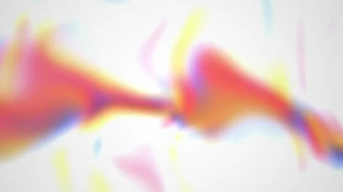Abstract gradient waves flowing across soft white background motion Stock Footage 346193327