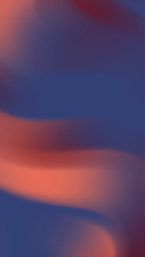 Abstract Gradient Waves Flowing in Dark Blue and Coral Background Vidéo 334844343