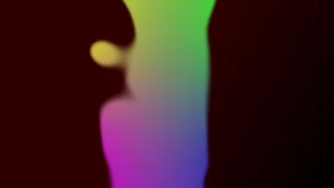 Abstract gradient waves flowing smoothly with subtle motion in dark backgroun Video stock 342419406