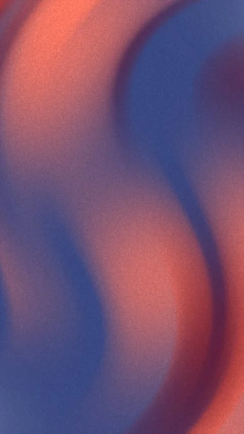 Abstract Gradient Waves Flowing in Soft Blue and Coral Background Stock Footage 334849430