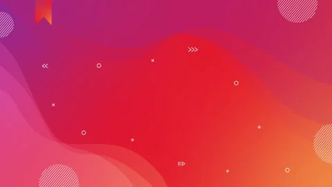 Abstract Gradient Waves with Geometric Shapes Background Vidéo 335111011