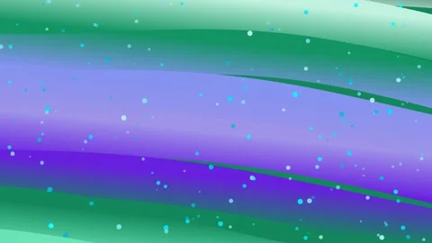 Abstract Gradient Waves with Glittering Particles - Purple and Green Stock Footage 331916472