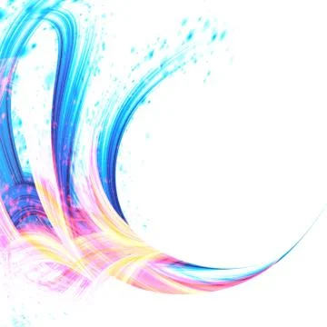 Abstract gradient waves Stock Illustration