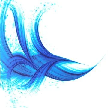 Abstract gradient waves Stock Illustration