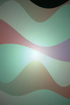 Abstract Gradient Waves Stock Illustration