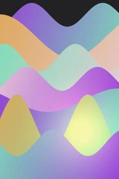 Abstract Gradient Waves Stockfoto's