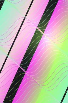 Abstract Gradient Waves Фото