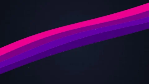 Abstract Gradient Waves of Pink and Purple on Dark Background Stock Footage 348424337